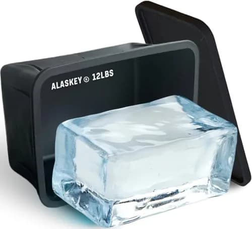 Alaskey Giant Ice Block Mold 12 lbs | Extra Large Silicone Ice Cubes for Cooling & Crafting thumbnail 1