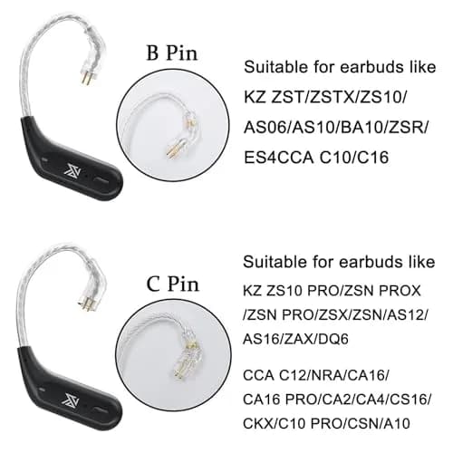 EZ EAR KZ AZ09 Wireless IEM Bluetooth Adapter 5.4 Module Noise Isolation C-pin for KZ ZS10 PRO/ZS12 PRO X thumbnail 8