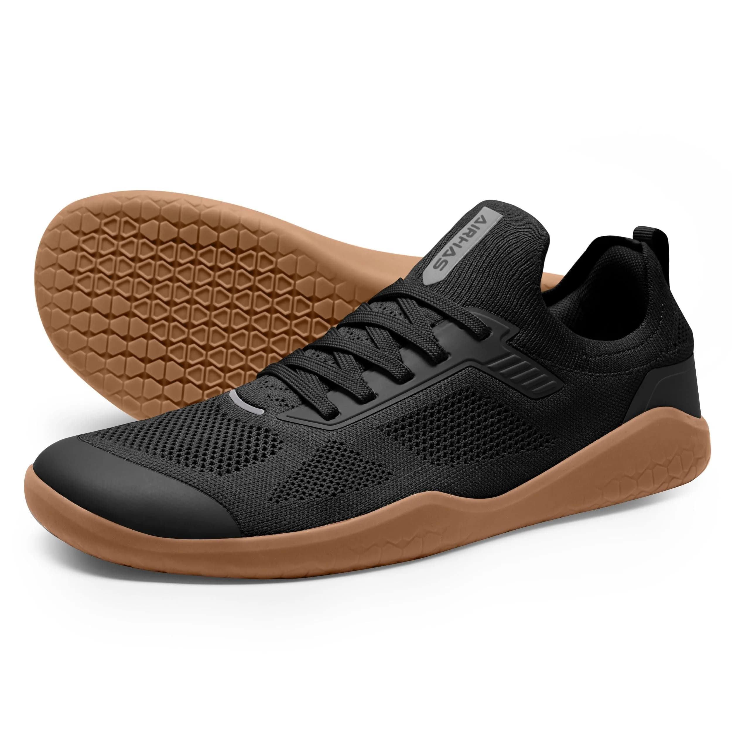 AIRHAS Men's Barefoot Running Shoes Zero Drop Minimalist Sneakers with Anatomical Toe Box, 24.5cm (9.5 US) | Natural Foot Movement - main product image