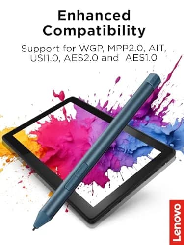 Lenovo Digital Pen 3 for Laptops, Tidal Teal, 4096 Pressure Levels | Advanced Tilt Recognition thumbnail 3