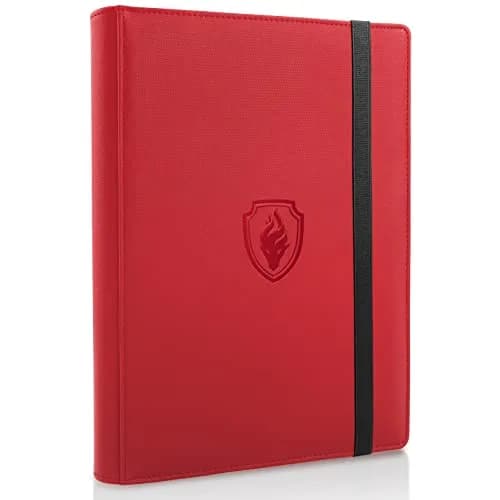 Fabmaker Red 540 Pocket Card Binder | Archival Safe & Water-Resistant — 540 Pocket / Red