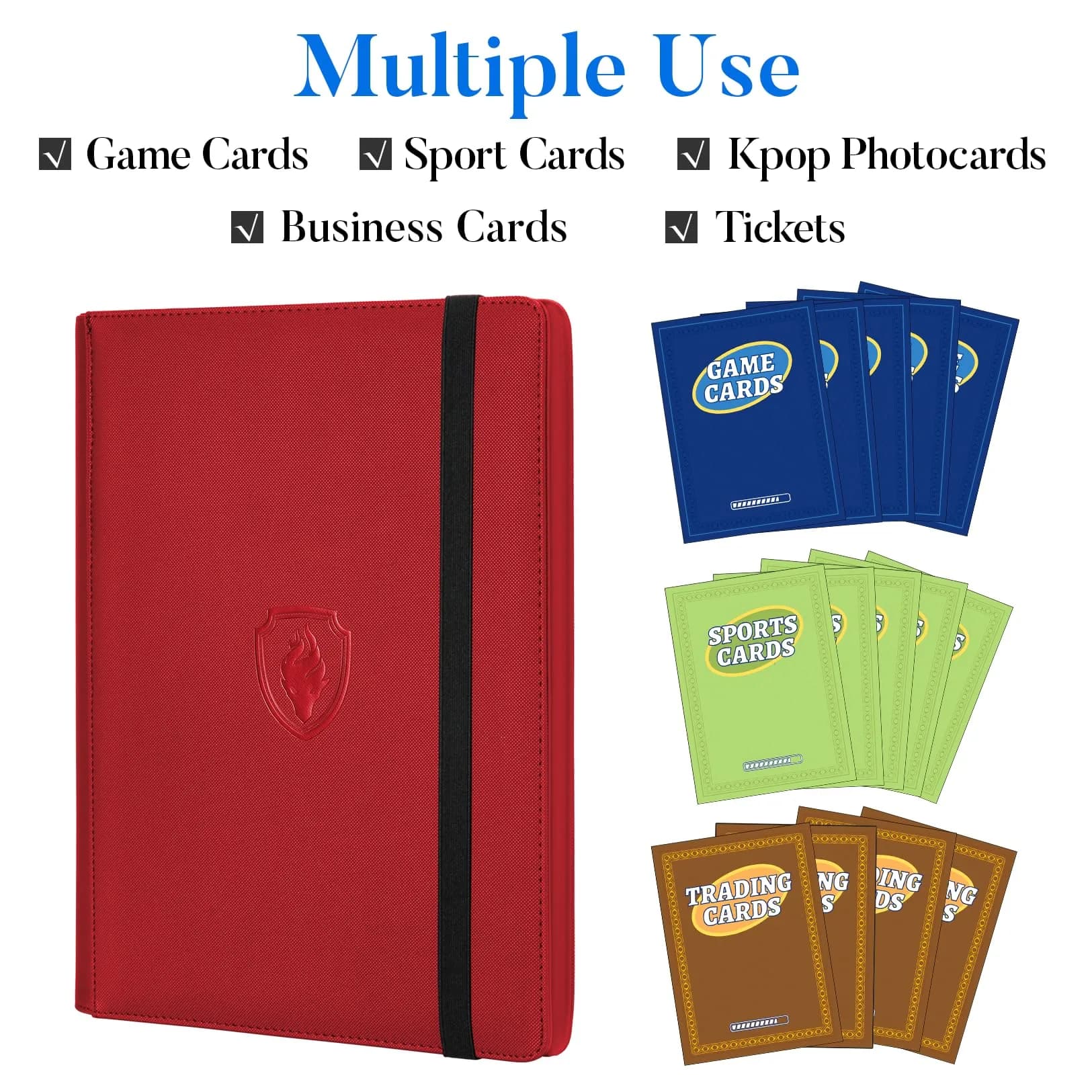 Fabmaker Red 540 Pocket Card Binder | Archival Safe & Water-Resistant thumbnail 2