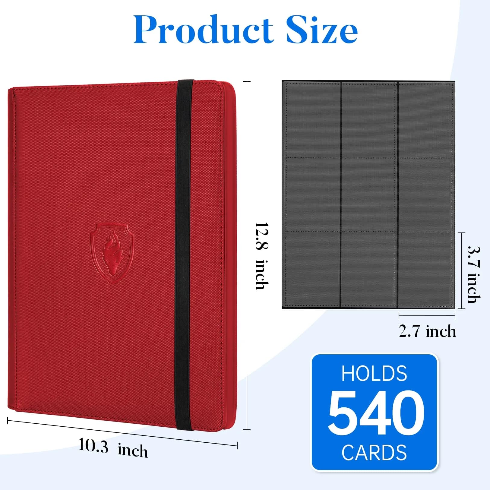 Fabmaker Red 540 Pocket Card Binder | Archival Safe & Water-Resistant thumbnail 5