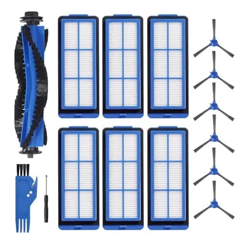 LesinaVac Replacement Parts Kit for Eufy RoboVac 11S Max, 15C Max, 30C Max, G30 Edge, G10 Hybrid (1 Main Brush, 6 Side Brushes, 6 Filters) thumbnail 1