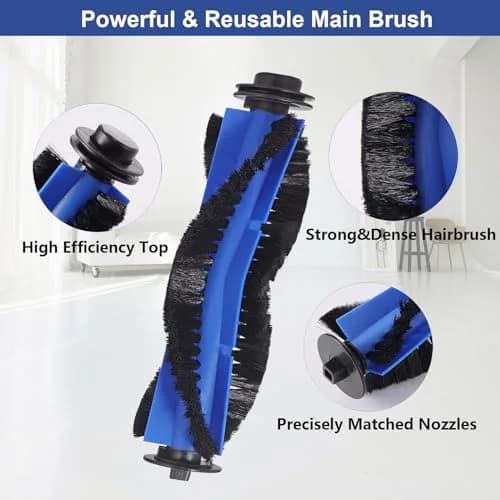 LesinaVac Replacement Parts Kit for Eufy RoboVac 11S Max, 15C Max, 30C Max, G30 Edge, G10 Hybrid (1 Main Brush, 6 Side Brushes, 6 Filters) thumbnail 5
