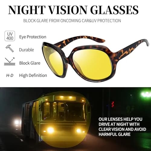 Joopin Oversized D29-Tortoise/Yellow & Black/Yellow Butterfly Sunglasses for Women thumbnail 3