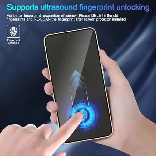 Lokyoo Privacy Screen Protector for Samsung Galaxy S24+ /S24 Plus 6.7" | Anti-Spy, Fingerprint Support thumbnail 4
