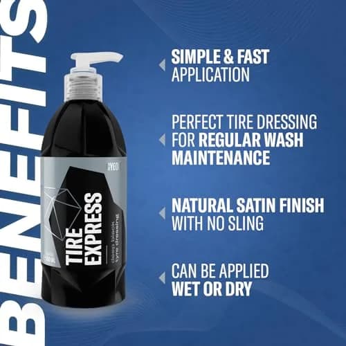Gyeon Tire Express Satin Tire Shine 500ml | Natural Finish, UV & Water-Repellent thumbnail 2
