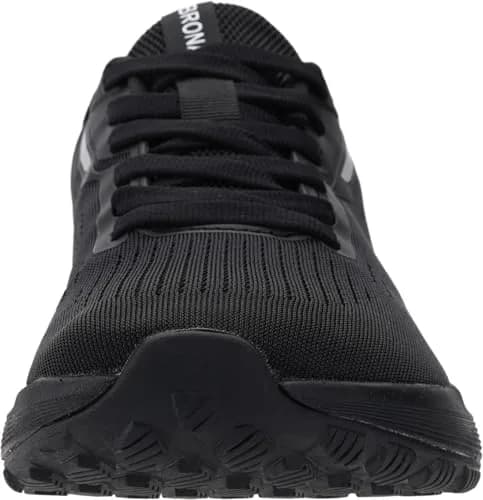 BRONAX Wide Toe Box Athletic Shoes 8.5W Black | Breathable Mesh, Shock Absorption, Wide Fit thumbnail 7