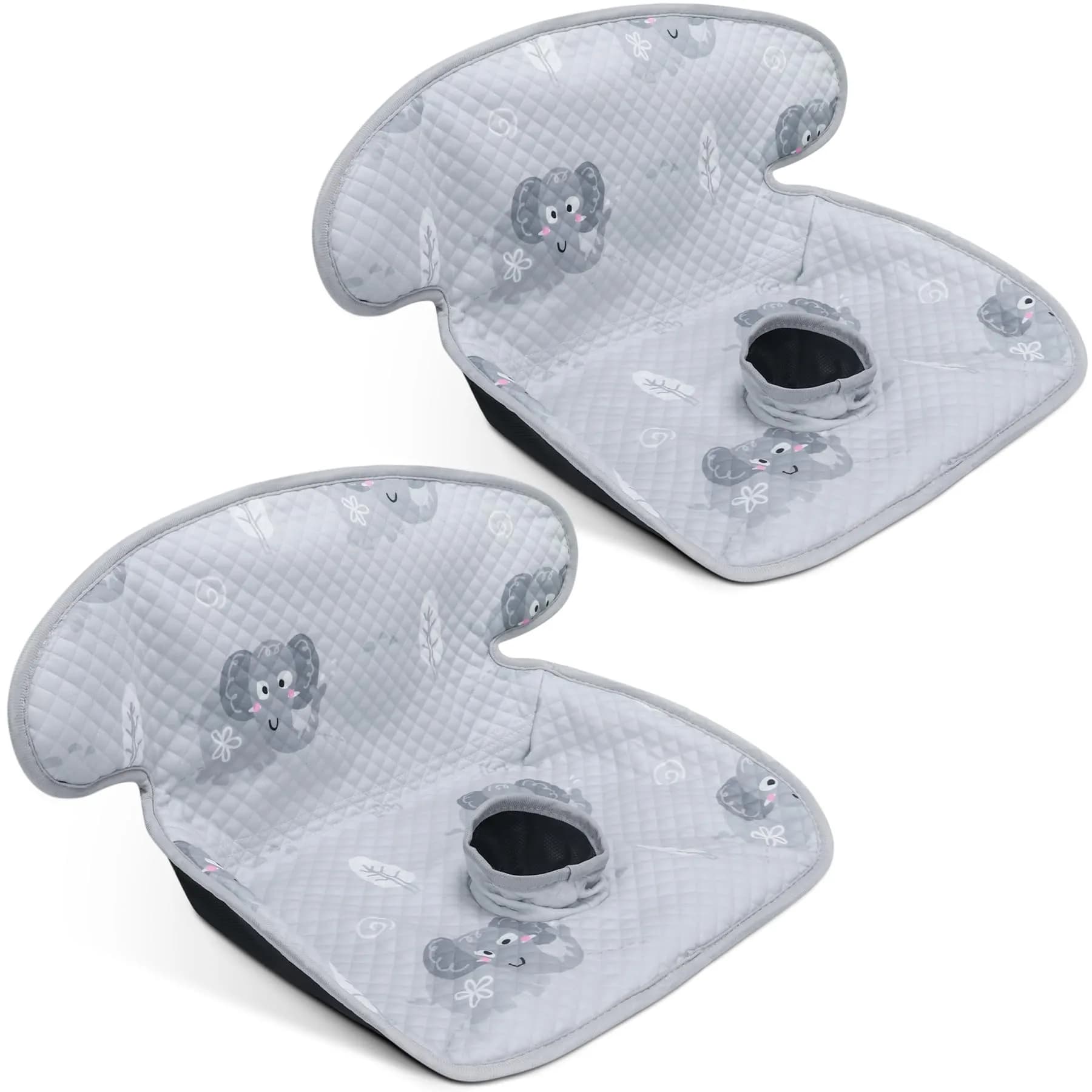 COOLBEBE 2 Pack Waterproof Car Seat Protector for Potty Training | Grey, Universal Fit, Leak-Proof - main product image