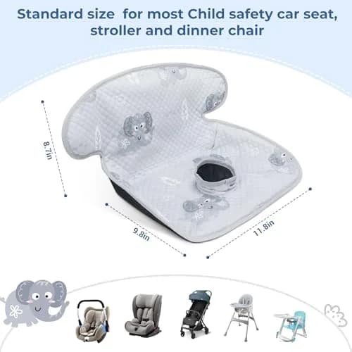 COOLBEBE 2 Pack Waterproof Car Seat Protector for Potty Training | Grey, Universal Fit, Leak-Proof thumbnail 7