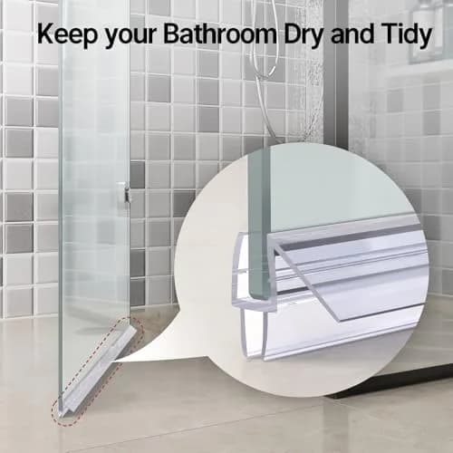 AmazerBath Shower Door Bottom Seal Strip 15.75" (39.37cm) 3-Pack | Stops Shower Leaks thumbnail 7