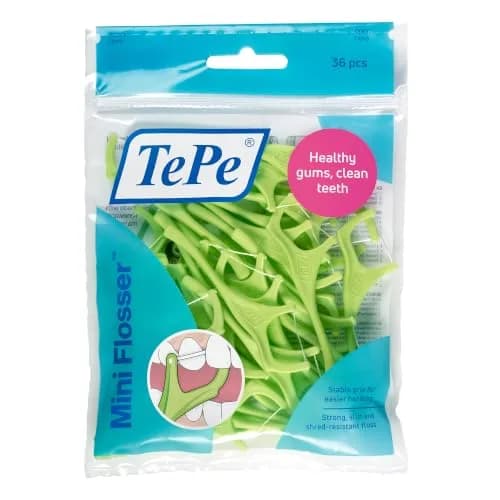 TePe Mini Flosser Dental Floss Picks 36 Count | Easy Cleaning for Tight Gaps thumbnail 1