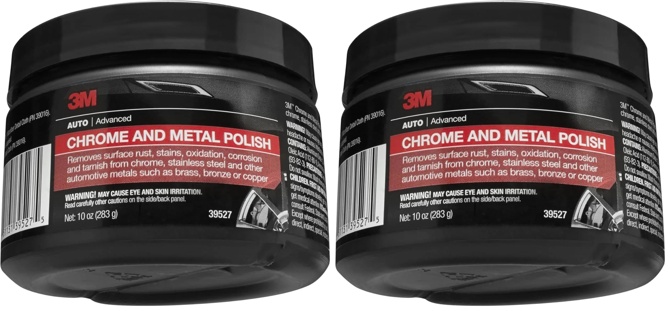 3M Chrome and Metal Polish 20 oz (10 oz Pink x 2) | Restores Shine on Automotive Metals — Rosa