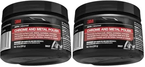 3M Chrome and Metal Polish 20 oz (10 oz Pink x 2) | Restores Shine on Automotive Metals thumbnail 1