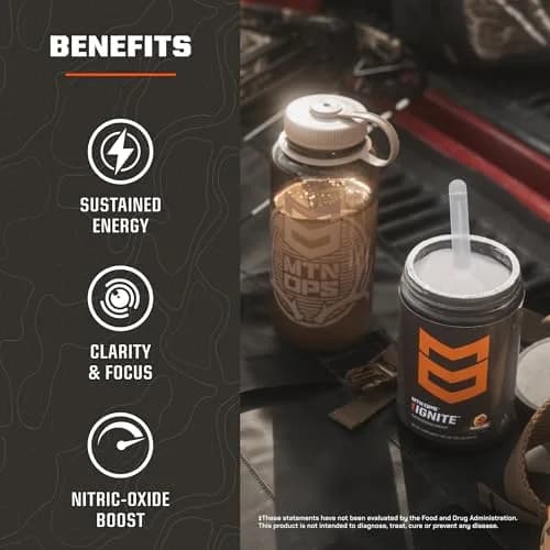 MTN OPS Ignite Energy Powder, Pink Lemonade | Sugar-Free, 45 Servings, Gluten-Free, Caffeine & Nootropic Support thumbnail 3