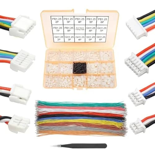 elechawk GH1.25 to PB1.25 Pre-Crimped Cables and Connectors Kit 200pcs (20cm) | For Pixhawk Cube & Drone Flight Controllers thumbnail 1