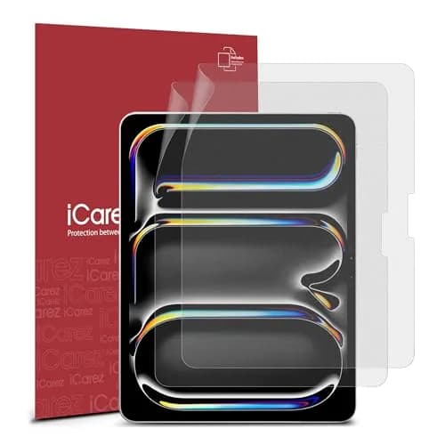 iCarez Matte Screen Protector for iPad Pro 13" (M4 2024/M5 2025) & iPad Air 13" (M2 2024/M3 2025) - Anti-Glare, Fingerprint Resistant, Apple Pencil Compatible 2-Pack thumbnail 1