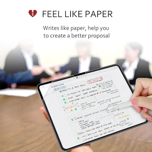 iCarez Matte Screen Protector for iPad Pro 11 inch (M4 2024/M5 2025) 2-Pack | Anti-Glare, Bubble-Free, Apple Pencil Compatible thumbnail 5