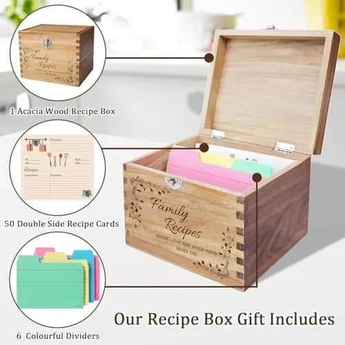 YOJO Recipe Cards,50 Count 4x6 | Minimalist Cardstock for Kitchen & Gifts thumbnail 4