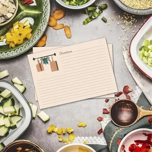 YOJO Recipe Cards,50 Count 4x6 | Minimalist Cardstock for Kitchen & Gifts thumbnail 7