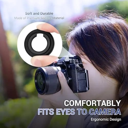 JJC Rubber Eyecup for Nikon Z8 Z9 ZF | Soft Silicone Viewfinder Accessory thumbnail 3