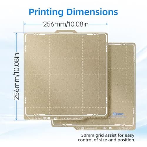 BIQU PyroGrip Double Side Textured PEI Build Plate 257x257mm | Grips Prints for Bambu Lab Printers thumbnail 7