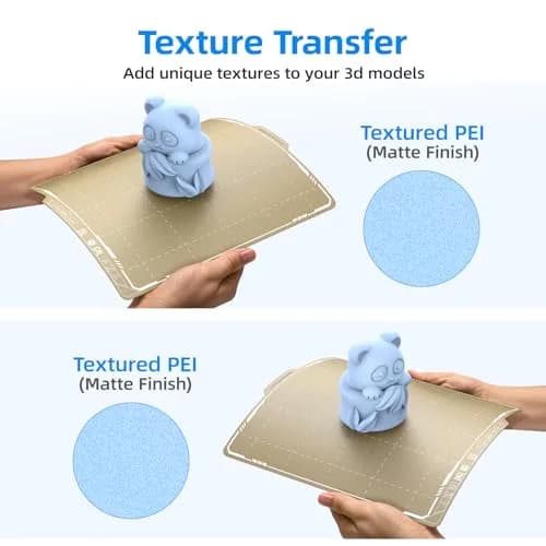 BIQU PyroGrip Double Side Textured PEI Build Plate 257x257mm | Grips Prints for Bambu Lab Printers thumbnail 2