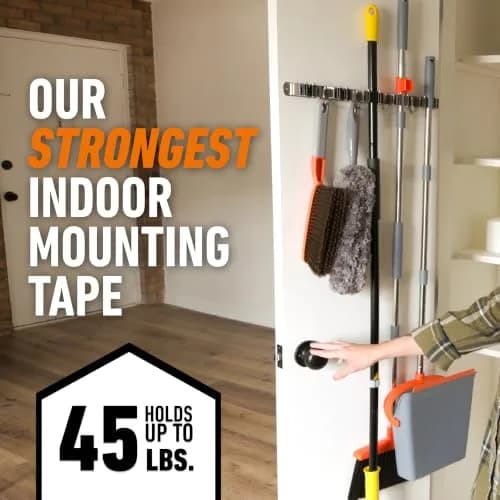 GORILLA Max Strength Heavy Duty Mounting Tape 1 in x 60 in (2.54 cm x 152.4 cm) | Holds Up to 45 lbs thumbnail 2