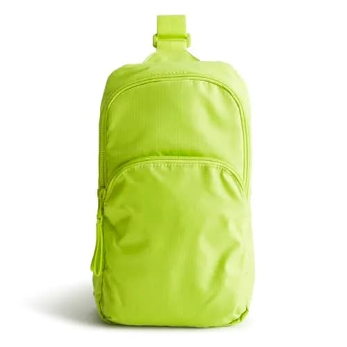Vera Bradley Women's Ripstop Lorman Sling Backpack Lime Green | Lightweight Travel & Daily Use thumbnail 4
