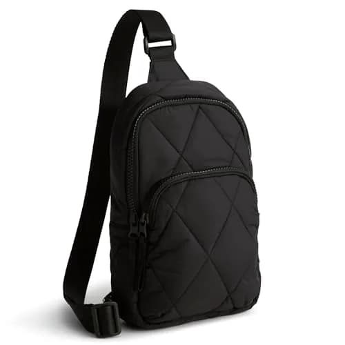Vera Bradley Featherweight Lorman Sling Backpack | Water-Resistant, 1 Size, Moonless Night thumbnail 1