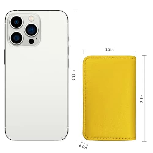 AI-DEE RFID Blocking Wallet Minimalist Leather Card Holder 9.4cm (3.7in) | Protects Cards from Digital Theft thumbnail 5