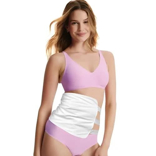 Cogetoro Organic Castor Oil Pack Wrap with 6 Adjustable Straps | Reusable Cotton Compress for Liver Detox & Belly thumbnail 1