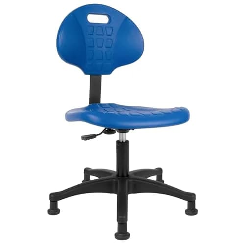 TAKE UR SEAT® Deluxe Polyurethane Lab Stool Chair, 5" Adjustable, Blue (Glide) | Industrial & Scientific Lab Seat thumbnail 7