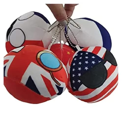 Idyllicallyser 18pcs Countryballs Plushies 4in | Cute Stuffed Toy Cotton Material for Birthdays thumbnail 3