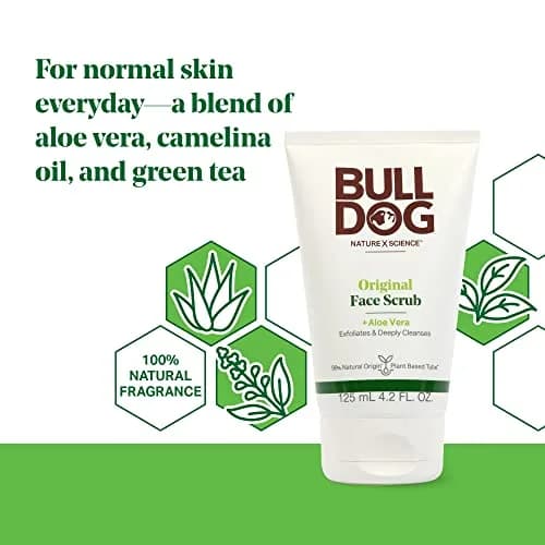 Bulldog Skincare Original Face Scrub & Wash Bundle 4.2oz & 5oz | Natural Men's Skin Care thumbnail 3