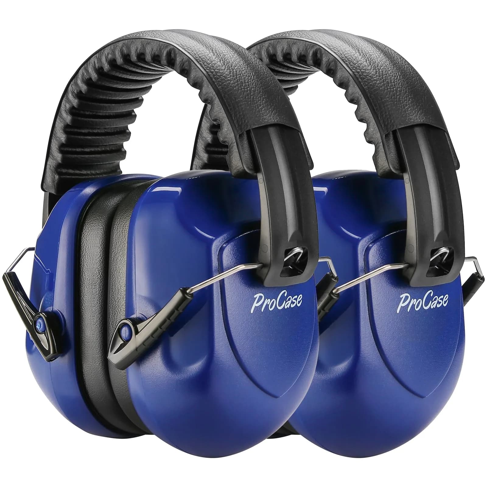 ProCase Navy NRR 28dB Passive Noise Reduction Earmuffs (2-Pack) | ANSI S3.19 Certified for Shooting, Construction, Study