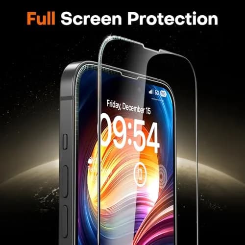 TOCOL iPhone 15 Screen Protector 6.1" | Easy Auto Installation & Impact Protection thumbnail 5