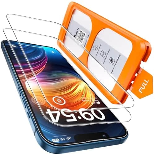 TOCOL iPhone 13 Screen Protector 6.1" | Easy Auto Installation & Impact Protection thumbnail 1