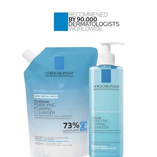 La Roche-Posay Toleriane Purifying Foaming Facial Cleanser 400ml (13.52 Fl Oz) | Gentle Face Wash for Oily, Normal, Sensitive Skin thumbnail 6