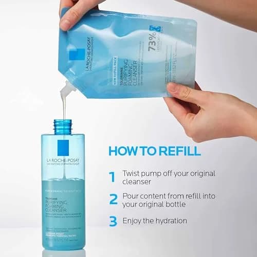 La Roche-Posay Toleriane Purifying Foaming Facial Cleanser 400ml (13.52 Fl Oz) | Gentle Face Wash for Oily, Normal, Sensitive Skin thumbnail 4
