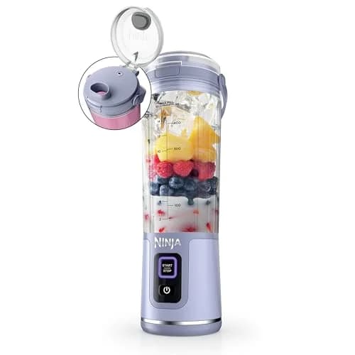 Ninja Portable Blender 18oz | Cordless, Rechargeable, Lavender | High-Speed Power for Smoothies thumbnail 1