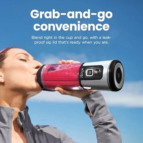 Ninja Portable Blender 18oz | Cordless, Rechargeable, Lavender | High-Speed Power for Smoothies thumbnail 5