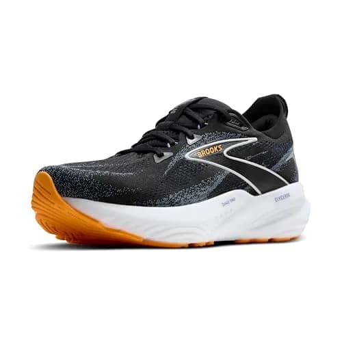 Brooks Men’s Glycerin 22 Neutral Running Shoe - Black/Country Blue/Orange Pop - 12.5 Medium | Max Cushion Road Trainer thumbnail 1