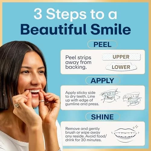 Lumineux Whitening Starter Set 7 Strip Treatments & 2 Pack Toothpaste | Peroxide-Free Enamel-Safe Whitening thumbnail 4