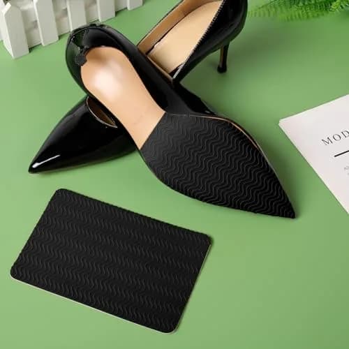 Ashoesert Shoe Grip Pads Non Slip Sole Protector for Heels | Anti Slip, Self Adhesive, Black 2 Pairs thumbnail 2