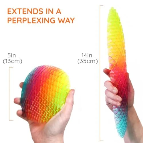 morf Worm 3D Sensory Fidget Toy, Rainbow, Large (7.6 cm L x 3 cm W x 2.5 cm H) thumbnail 5