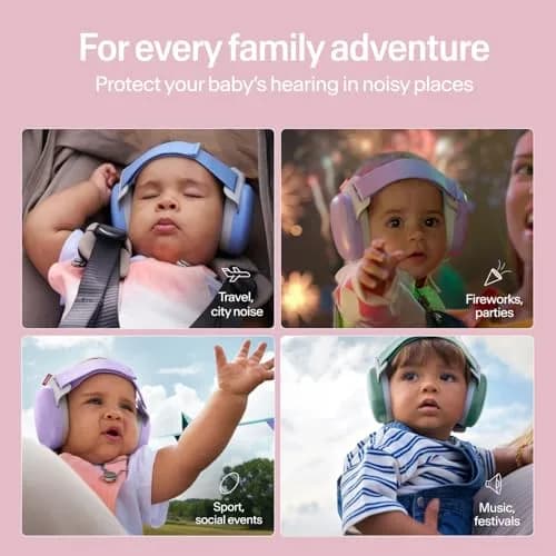 Alpine Hearing Protection Baby Ear Muffs Noise Reduction | Toddler Ear Defenders, 24dB, CE & ANSI Certified thumbnail 7