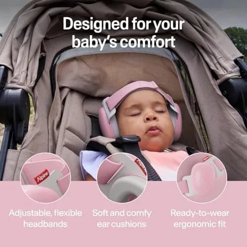 Alpine Hearing Protection Baby Ear Muffs Noise Reduction | Toddler Ear Defenders, 24dB, CE & ANSI Certified thumbnail 3
