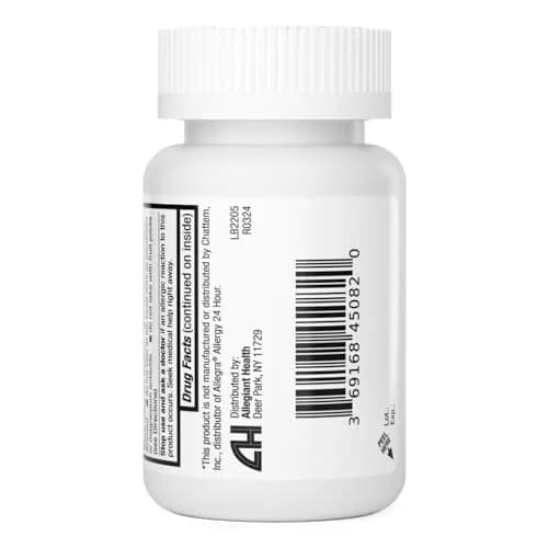 HealthA2Z Fexofenadine 180mg 24-Hour Allergy Relief, Antihistamine, 90 Ct | Indoor & Outdoor Support thumbnail 4